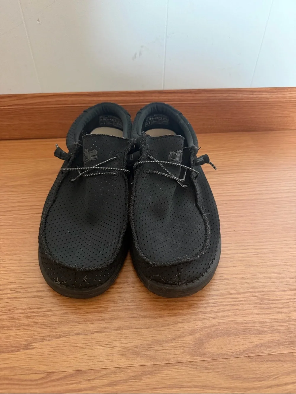 Hey Dude Men's Black Slip-On Loafers - Size: 10